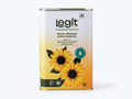 Bottle of Legit Farms wood-pressed sunflower oil
