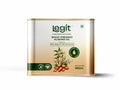 Bottle of Legit Farms wood-pressed almond oil